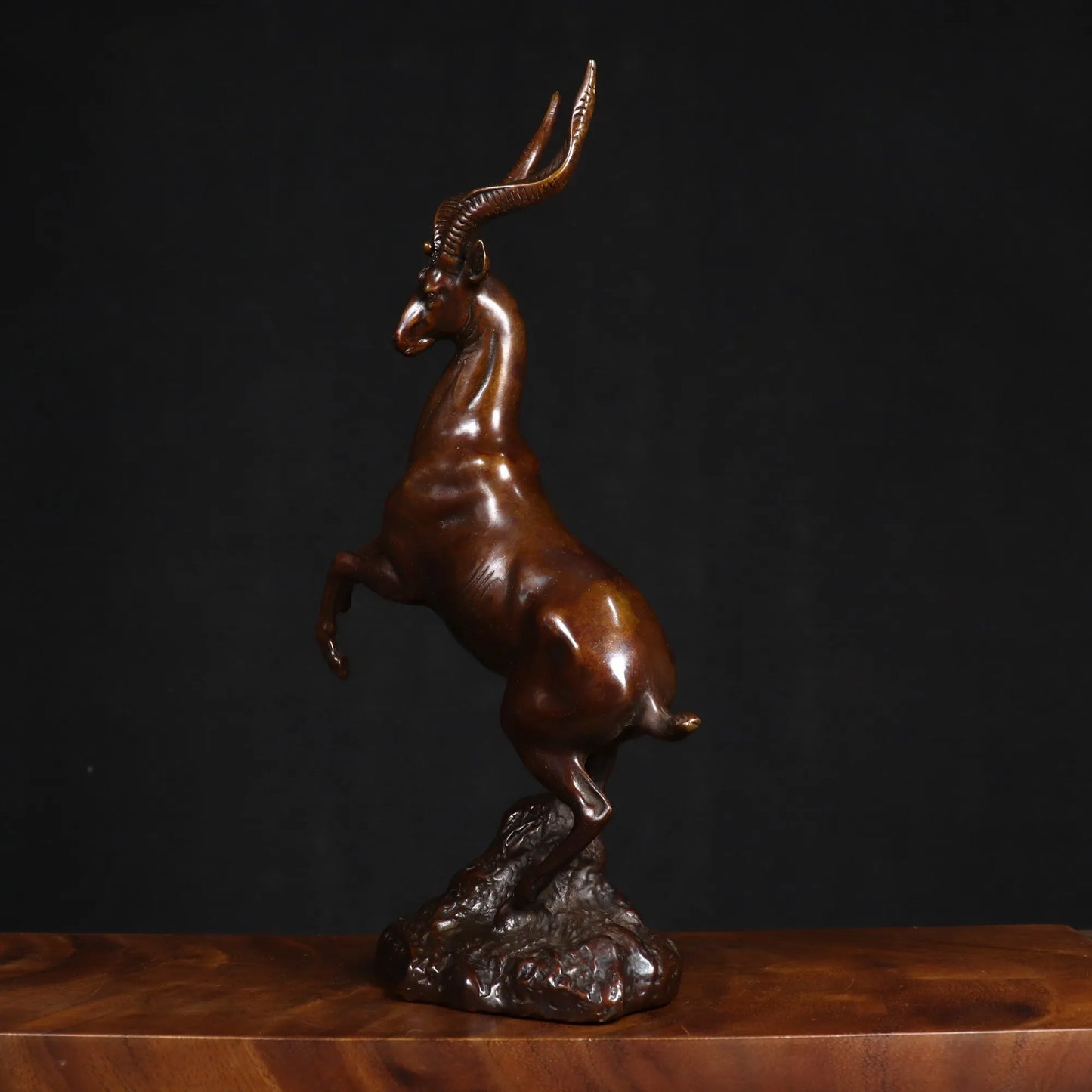 Statue d'Antilope - Décoration en Cuivre Pur
