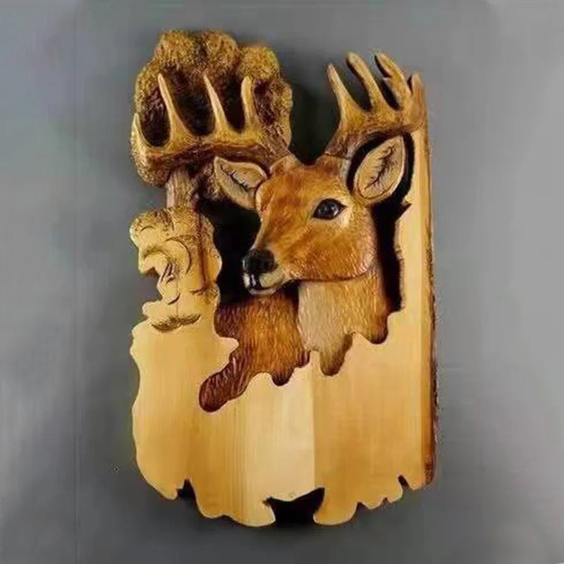Décoration murale en Bois - Animaux sauvages