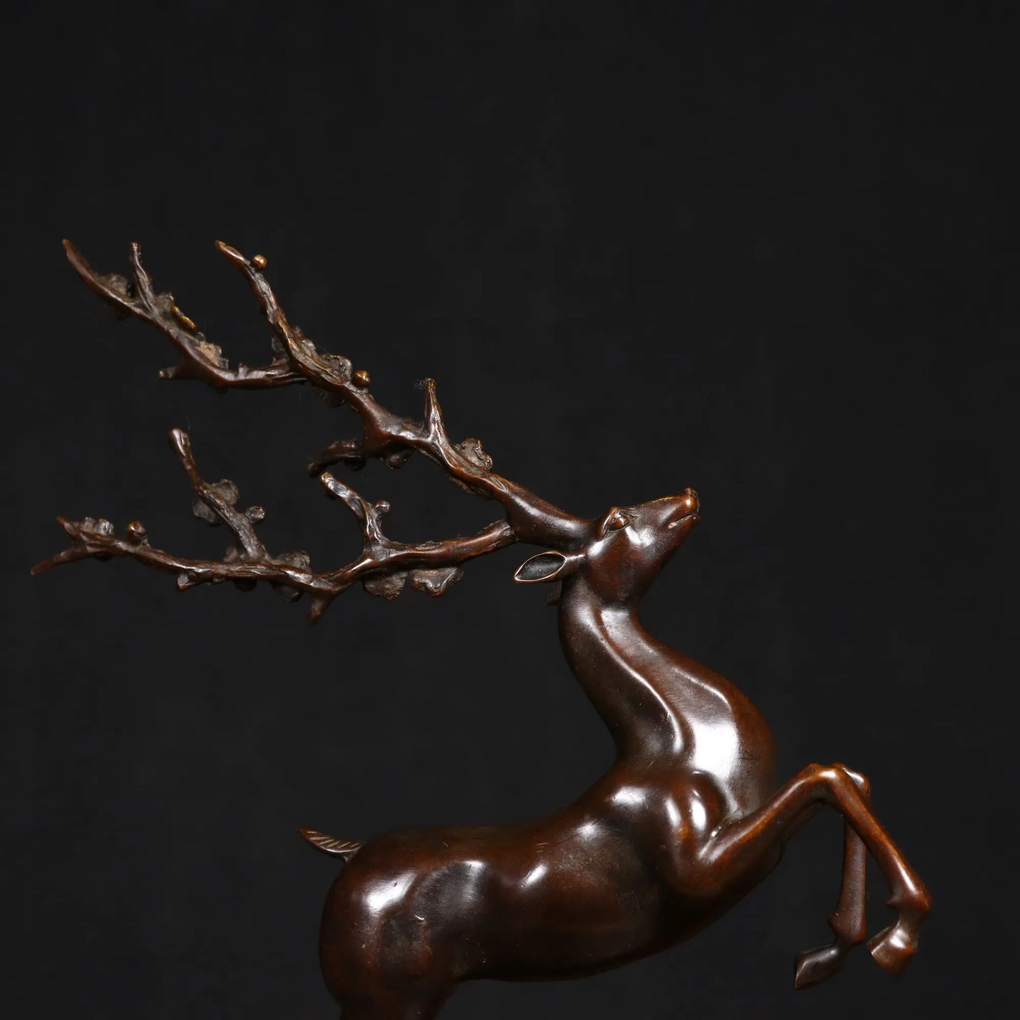 Statue de Cerf - Décoration en Cuivre Pur