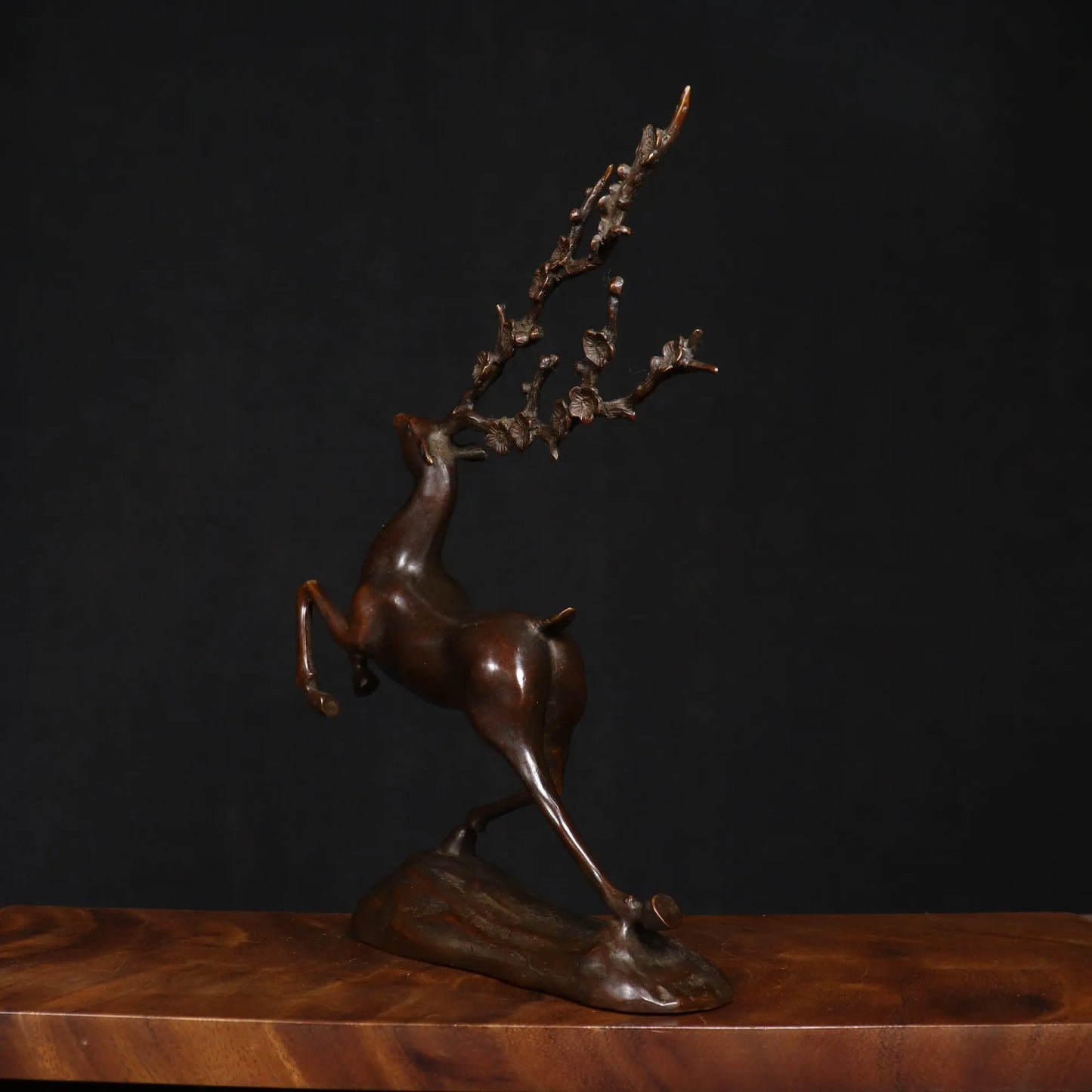 Statue de Cerf - Décoration en Cuivre Pur
