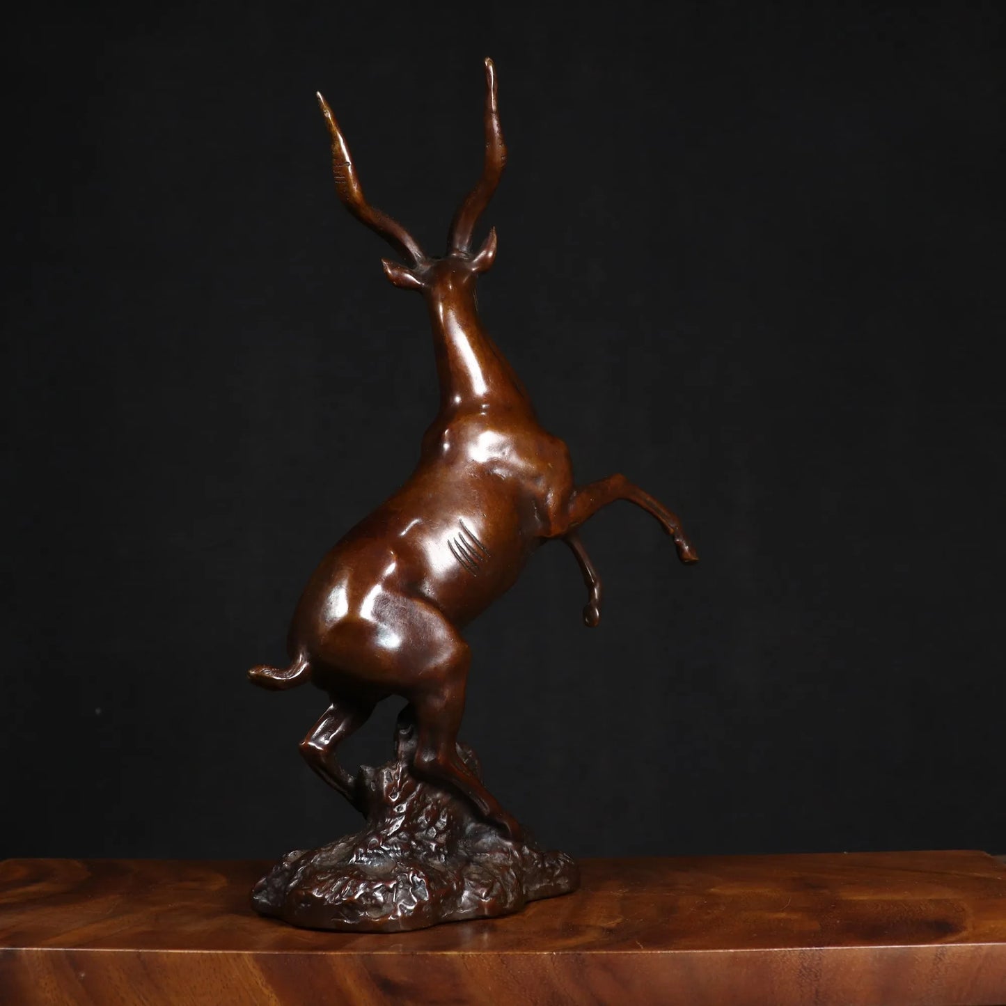 Statue d'Antilope - Décoration en Cuivre Pur