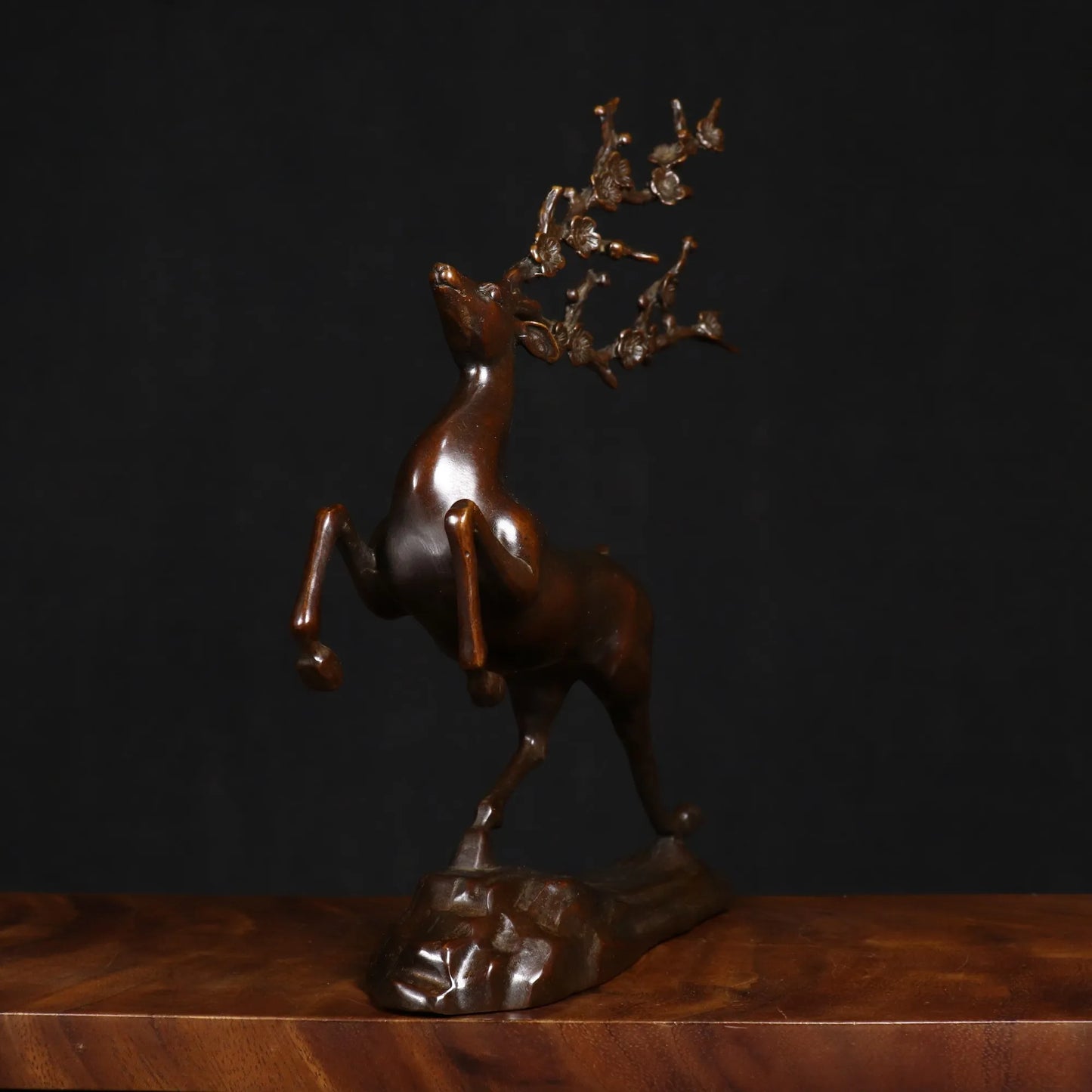 Statue de Cerf - Décoration en Cuivre Pur