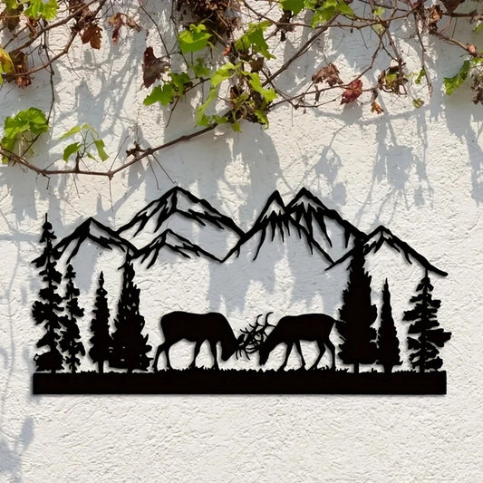 Plaque Murale - Duel au pied des Montagnes