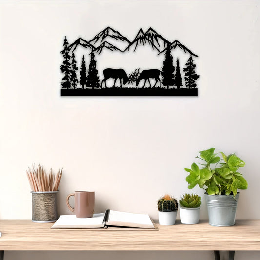 Plaque Murale - Duel au pied des Montagnes
