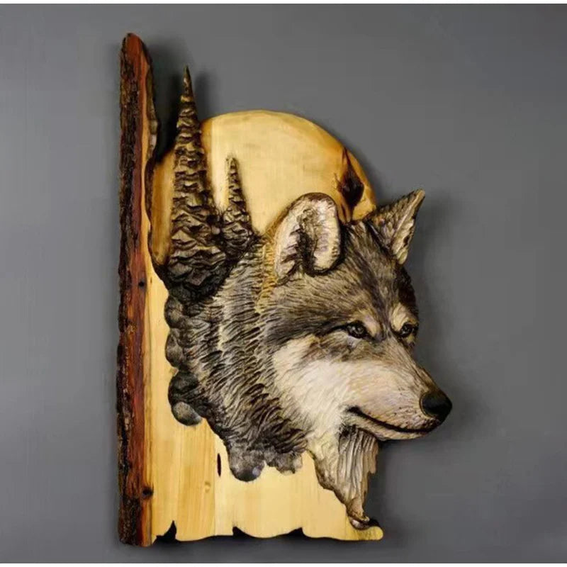 Décoration murale en Bois - Animaux sauvages