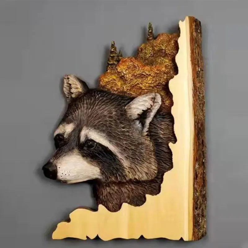 Décoration murale en Bois - Animaux sauvages