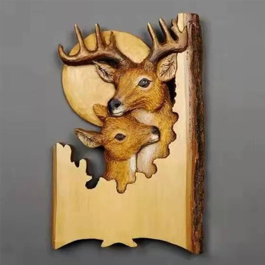 Décoration murale en Bois - Animaux sauvages