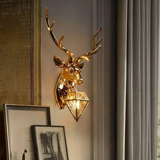 Lampe Murale - Le Cerf Porteur de Lumière