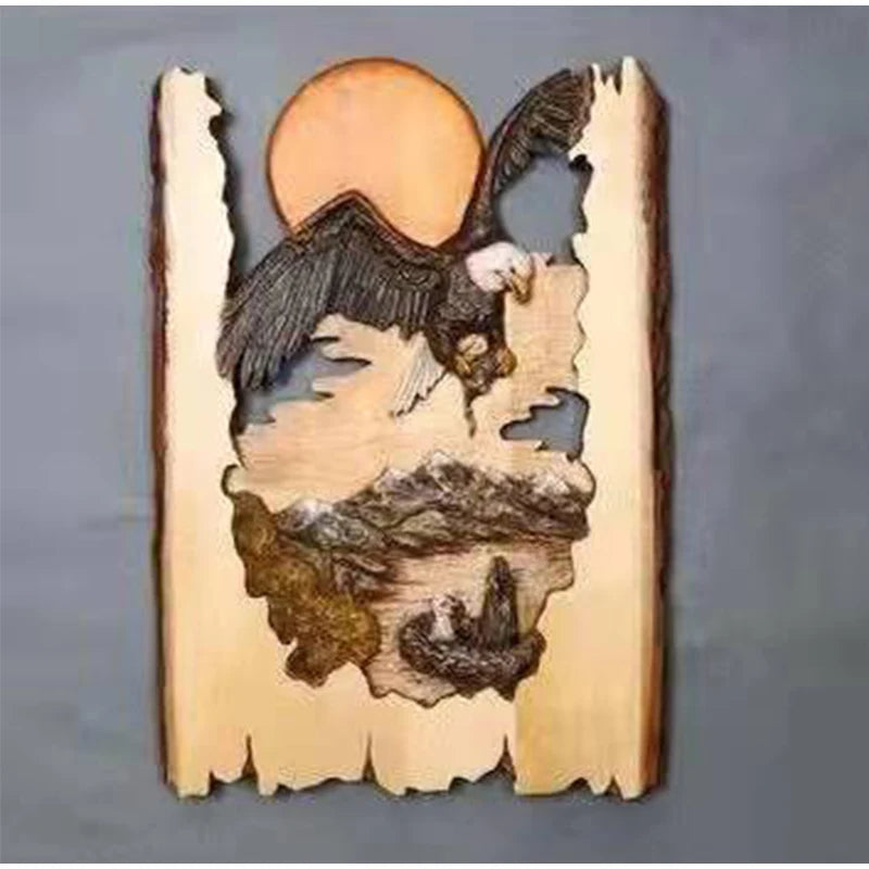 Décoration murale en Bois - Animaux sauvages