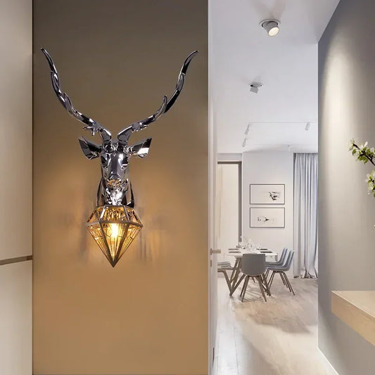 Lampe Murale - Le Cerf Porteur de Lumière