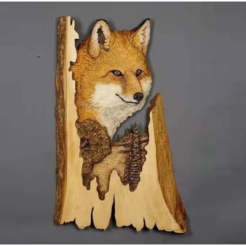 Décoration murale en Bois - Animaux sauvages