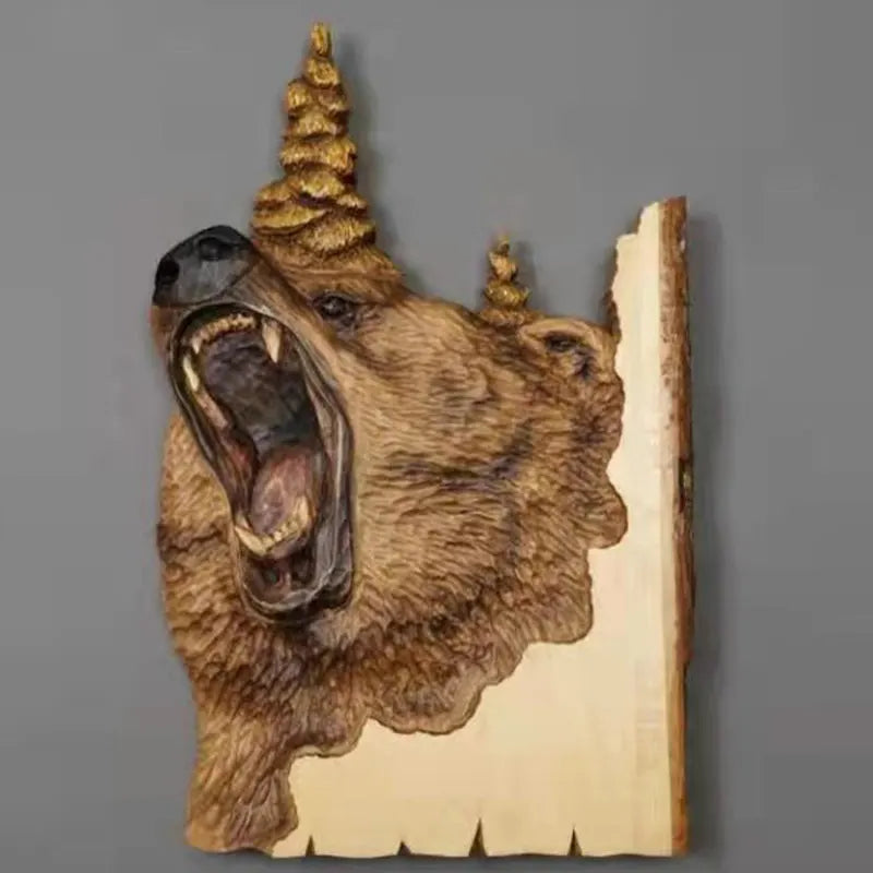 Décoration murale en Bois - Animaux sauvages