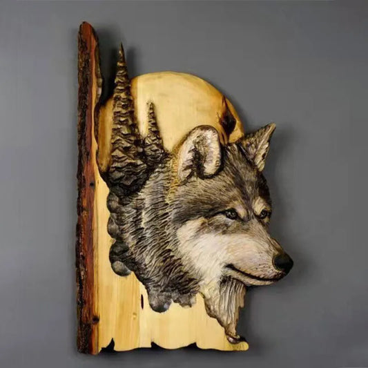 Décoration murale en Bois - Animaux sauvages