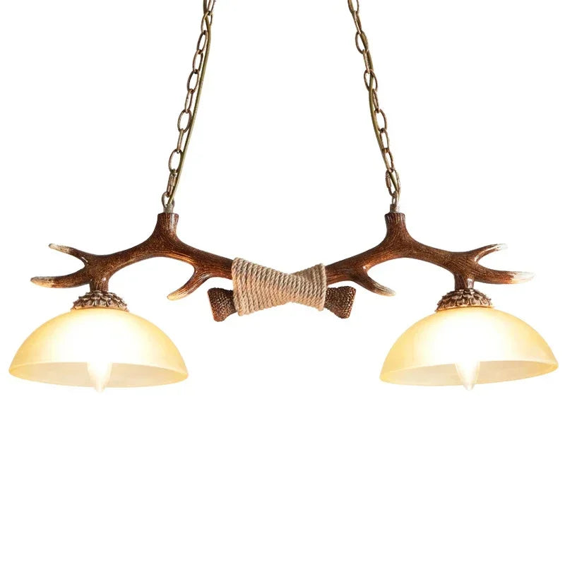 Lustre Bois de Cerf - Style Nordique