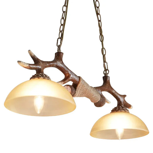 Lustre Bois de Cerf - Style Nordique