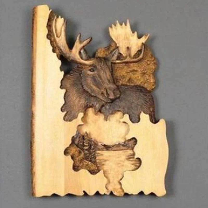 Décoration murale en Bois - Animaux sauvages