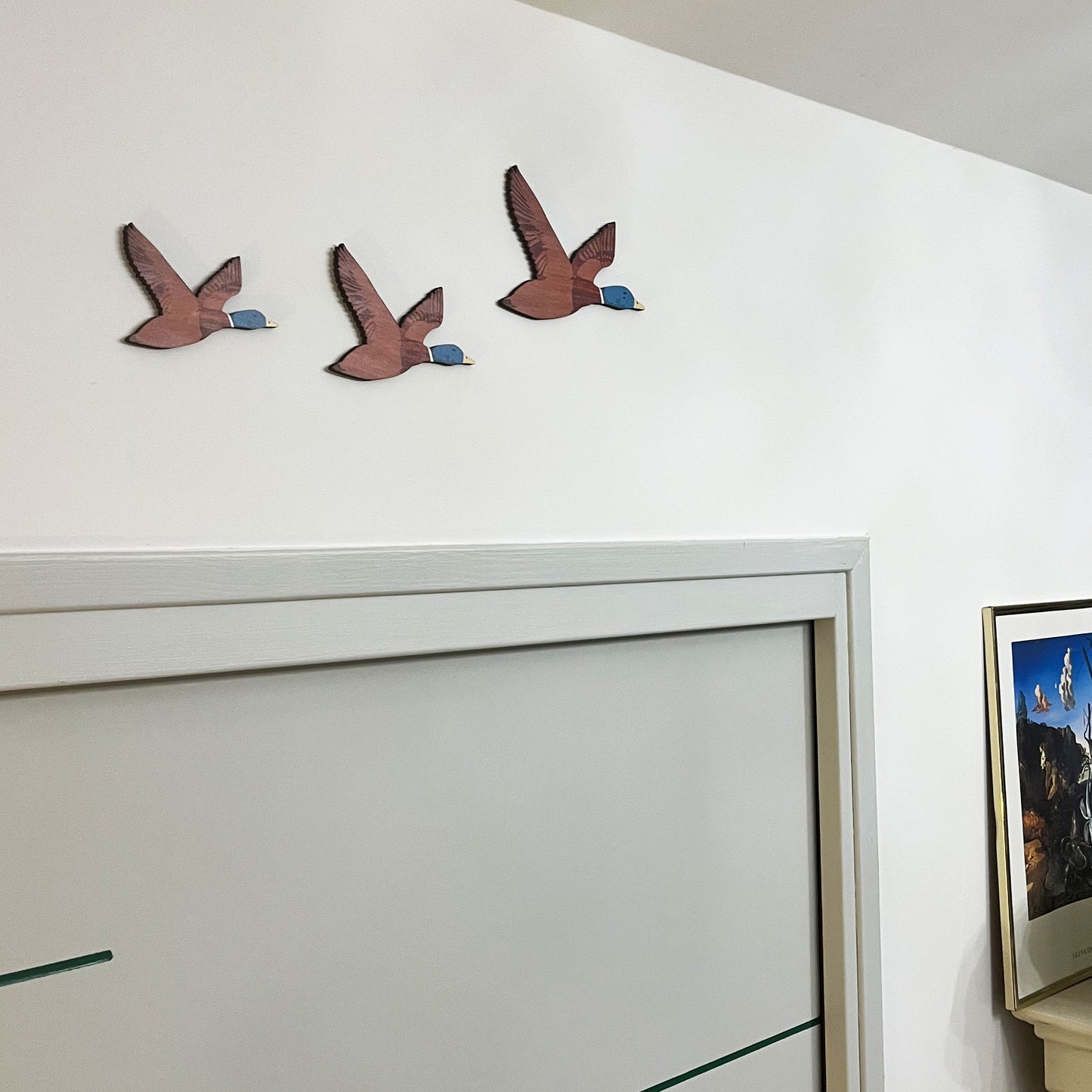 Canards colverts en bois - Décoration murale